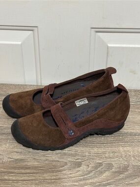 Merrell Plaza Bandeau Women’s Size 5.5 Mary Jane Cherry Oak Brown Comfort Shoe